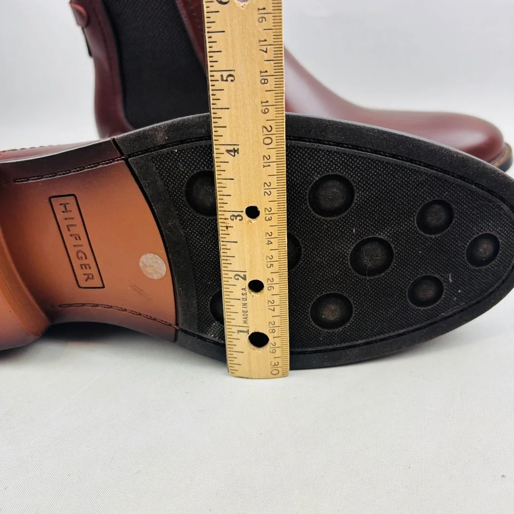 Tommy Hilfiger Vitus Chelsea Boot Mens 11 Brown Pull On Ankle Boots TMVITUS2